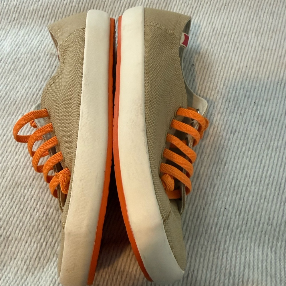 Camper Peu Rambla Sneakers Sz 39. Tan/ Orange laces. Excellent Condition. - Picture 4 of 8
